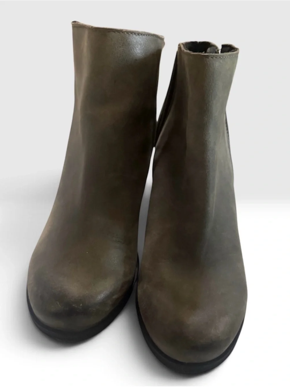 Sorel Gray Weatherproof Leather Ankle Booties